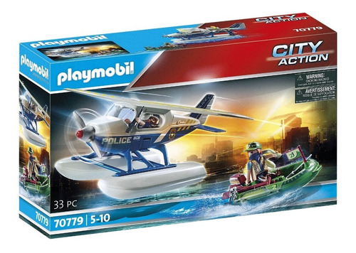 Playmobil 70779 City Action Hidroavión De Policia Y Lancha