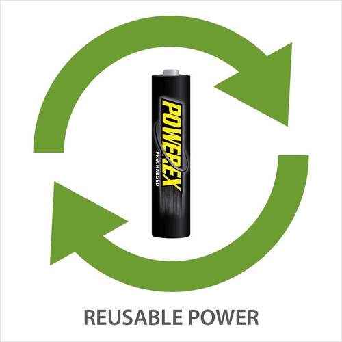 Powerex Mhraap4 Baterías Aa Recargables De Níquel Precargada