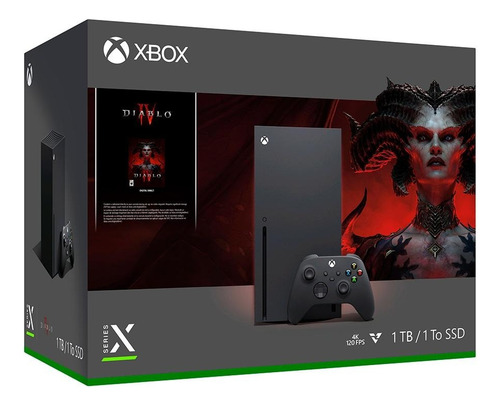 Console Xbox Series X Bundle Diablo 4 Cor Preto