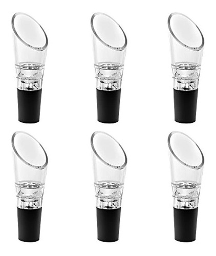 6 Pack Wine Aerator Pourer De Qll Premium Aerating Decanter 