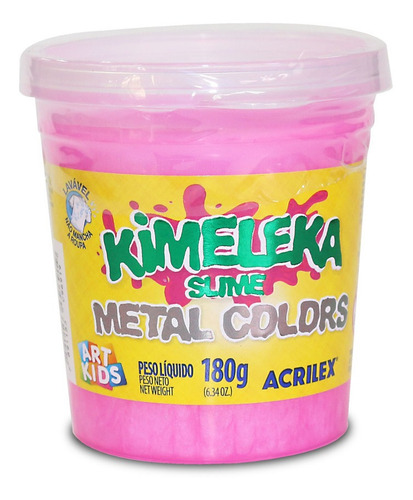 Kimeleka Slime Metal Colors Acrilex 180g