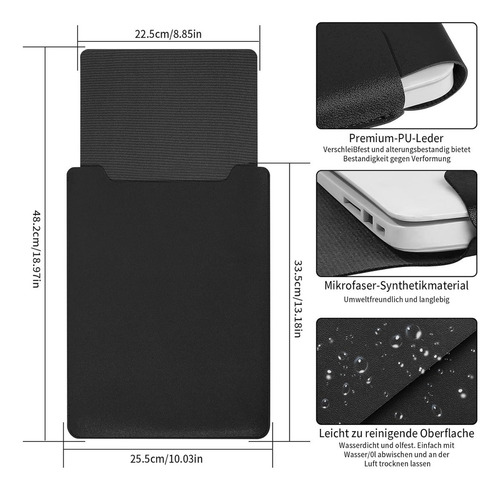 Maletín Para Laptop 13.3 /14 Funda Protectora Y Mousepad Color Negro Tamaño De Pantalla De La Laptop 13.3