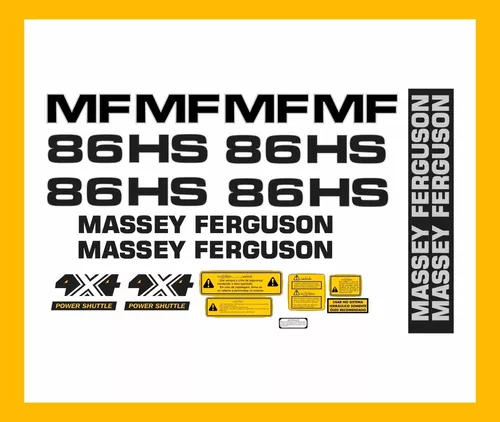 Jogo De Decalque Adesivo Trator Massey Ferguson 55X - TM - Adesivo para  Moto - Magazine Luiza