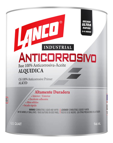 Anti Oxido Industrial 1/4gl Lanco