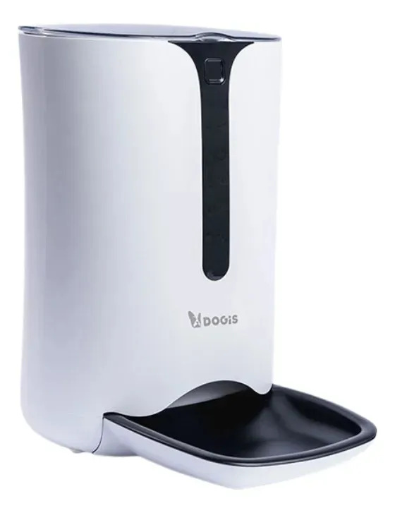 Comedouro Automático Ração Cães Gatos Digital Dogis 6l Branco