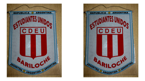 Banderin Mediano 27cm Estudiantes Unidos Bariloche