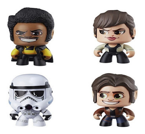 Mighty Muggs Star Wars Han Solo 3 Gestos Diferentes