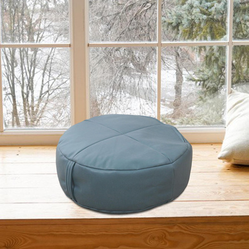 Puf De Mesa Estilo Japonés Taburete Almohada Asiento Azul