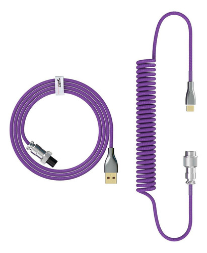 1.8m Coiled Type-c Usb Keyboard Cable