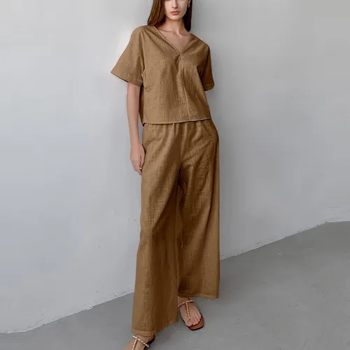 Conjunto De Pijama D Para Mujer, Casual, Ropa De Hogar, Pant