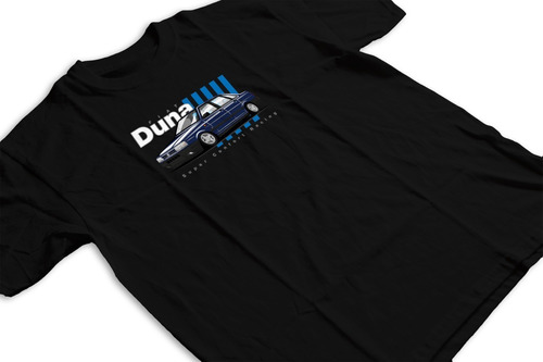 Remera Fiat Duna Autos De Coleccion Retro Azul