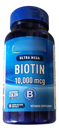 Puritan's Pride Biotin Vitaminas 10000mcg Rapid Softgels 50