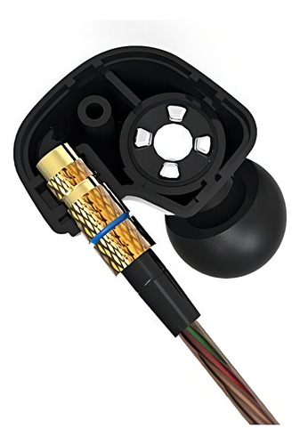 Auriculares In Ear KZ AT/R Negro con Micrófono y Cancelación de Ruido