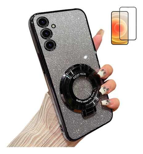 Funda Para Samsung M1 2 3 4 5g Polvo Flash+mica