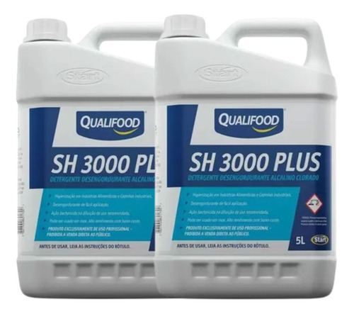 Kit 2 Start Sh3000 Desengordurante Profissional Potente 5l