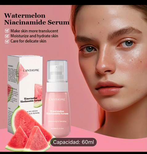 Serum Facial Hidratante De Sandia Niacinamida A. Hialuronico Todo Tipo De Piel Día/noche