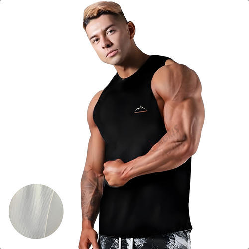 Camiseta Tank Top Corte Sin Mangas Hombre Gym Fittne Deporte