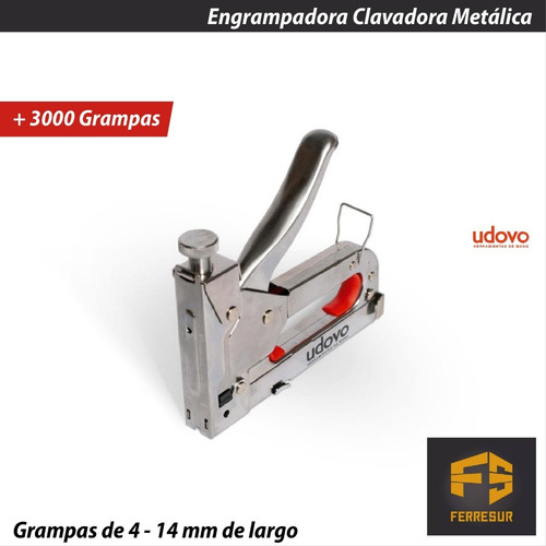 Engrapadora Abrochadora Clavadora 4-14 Mm Manual Metalica