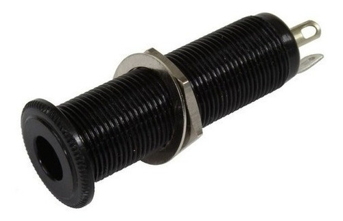 Jack Tubular 6.5 Mm Para Guitarra Acustica O Bajo Negro