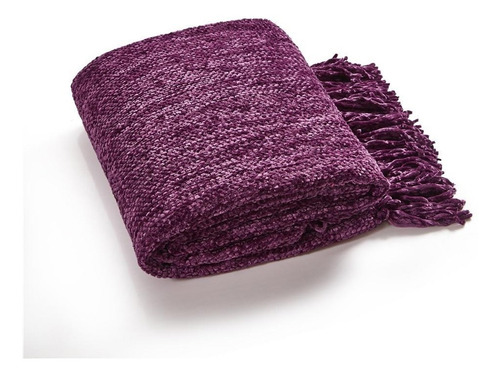 Imagen 8 de 9 de Manta Tejida Píe De Cama Chenille Importada