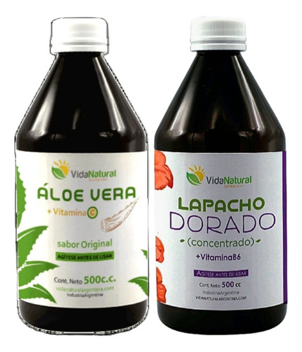 Aloe Vera + Lapacho Gastritis Acidez Anemia Estrés Piel Nuev
