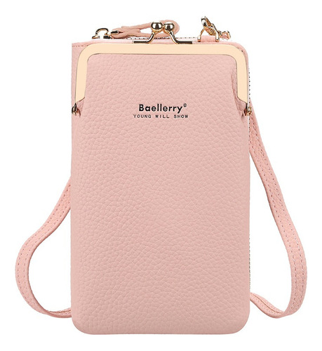 Billetera De Cuero Para Mujer Bolsa Crossbody Para Celular