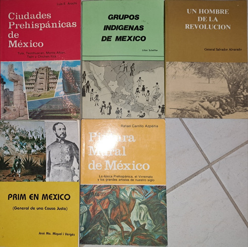 Paquete 5 Libros De Historia De México, Biblioteca Del Ofici