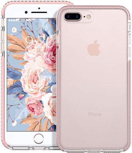 Funda iPhone 8 Plus/7 Plus Mateprox Schockproof Pink