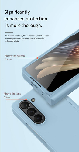 Funda Para Samsung Z Fold3/4/5/6 Funda Protectora Vertical Ultrafina, Funda Protectora Para Teléfono, Visualización Con Manos Libres