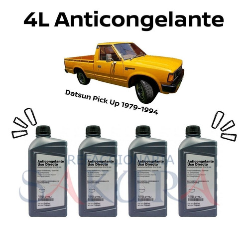 Anticongelante Refrigerante 4l Pick Up 1993-1994