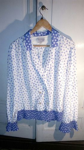 Blusa Camisa Americana Satinada Para Dama Talle L