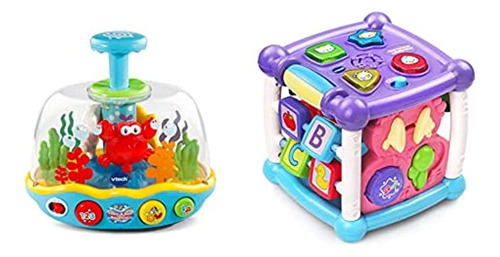 Vtech Aprender Y Girar Acuario Y Cubo De Actividades Para E