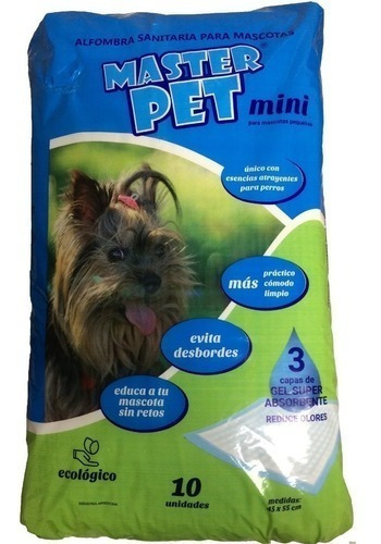 Paños Educativo Master Pet Mini  X 10 Unidades- Guau Yeah