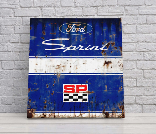 Carteles Ford Falcon Sprint Turismo Carretera 30x30 Cm