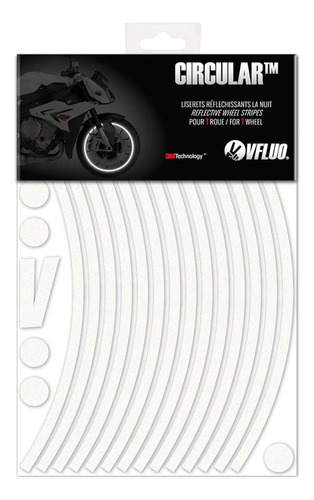Vfluo - Kit De Franjas Reflectantes Para Ruedas De Motocicle