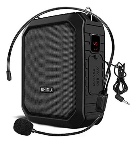 Amplificador De Voz Con Micrófono Auricular 18w Portátil Blu