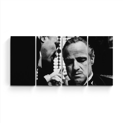 Cuadro Poliptico Triptico Grande El Padrino Corleone Cine