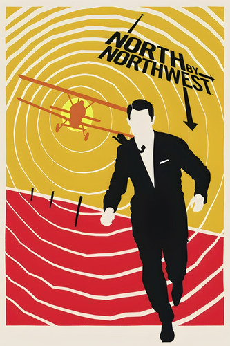 Poster North By By Northwest Autoadhesivo 100x70cm#1372