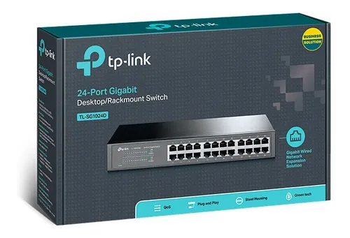 TL-SG1024D SWITCH TP-LINK NO ADMINISTRABLE 24 PTOS