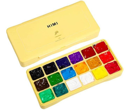 Himi Aguada Sistema De La Pintura De La Copa Jalea 18 Colore