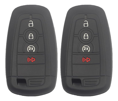 Funda Protectora De Goma De Silicona Negra Para Ford Edge, E