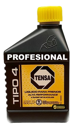 Liquido De Frenos Tensa Tipo / Dot 4 X 500cc Uso Profesional