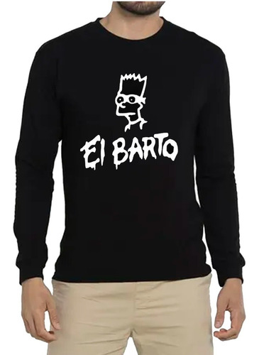 Polera Manga Larga Los Simpson El Barto