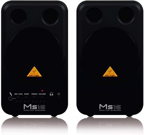 Behringer Ms16 Compact Stereo Speaker System - Black