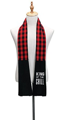 King Of Grill Black Extra Long Cotton Blend Over The Shoulde