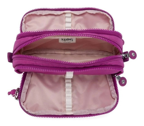 Estojo Original Triplo Gitroy Kipling Rosa Bright Pink