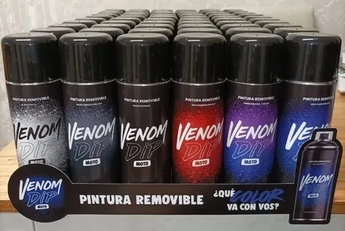 Pintura Removible Moto En Aerosol Venom Camaleon Azul Violet