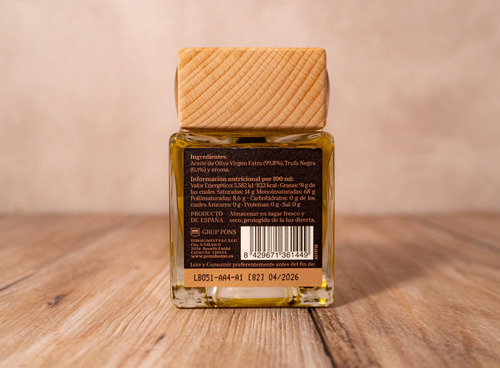 Aceite De Oliva Extra Virgen Español Pons Trufa Negra 100ml