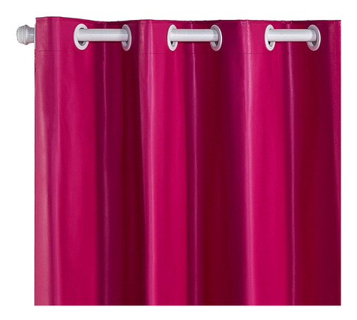 Cortina Blackout 2,80m X 2,30m 100% Corta Luz Pvc Varão Cor Pink