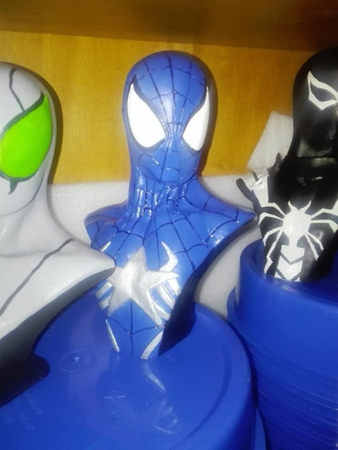 Busto Marvel Spiderman Capitan America Casi 20cm